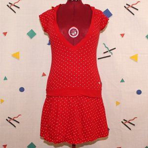 Rewind red polka dot two-pieces set